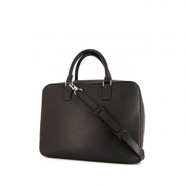 Porta-documentos Louis Vuitton Dandy en cuero monogram huella negro