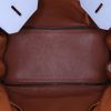 Hermes Birkin 35 cm handbag in purple, grey, Bleu Lin and fawn leather taurillon clémence - Detail D2 thumbnail