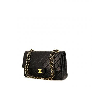 Chanel Timeless Classic handbag in black quilted leather