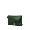 Hermes Lydie shoulder bag in green lizzard - 00pp thumbnail