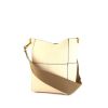 Celine Sac Sangle shoulder bag in cream color grained leather - 00pp thumbnail