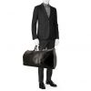Louis Vuitton Keepall 60 cm travel bag in black epi leather - Detail D1 thumbnail