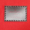 Borsa Louis Vuitton in tela cerata con motivo a scacchi e pelle marrone - Detail D3 thumbnail