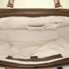 Gucci 1973 handbag in beige canvas and brown leather - Detail D2 thumbnail