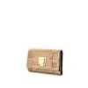 Dior Diorama wallet in gold patent leather - 00pp thumbnail