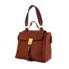 Chloé bag worn on the shoulder or carried in the hand in brown grained leather - 00pp thumbnail