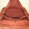 Yves Saint Laurent Muse Two small model handbag in brown suede - Detail D2 thumbnail