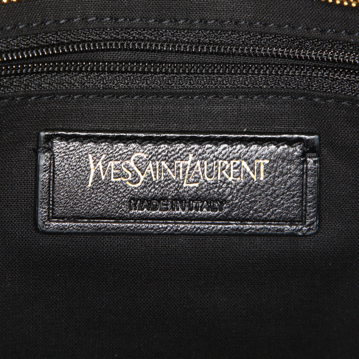 Borsa Yves Saint Laurent Chyc in pelle nera - Detail D4