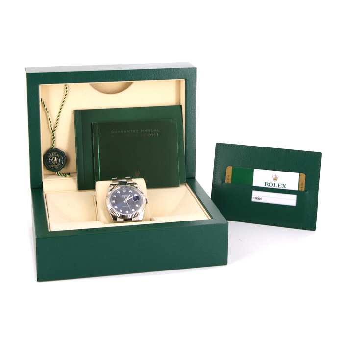 Reloj Rolex Datejust 41 de oro blanco 18k y acero Ref :  126334 - Detail D2