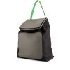 Loewe Goya backpack in dark blue, grey and green tricolor leather - 00pp thumbnail