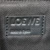 Loewe Goya backpack in dark blue, grey and green tricolor leather - Detail D3 thumbnail