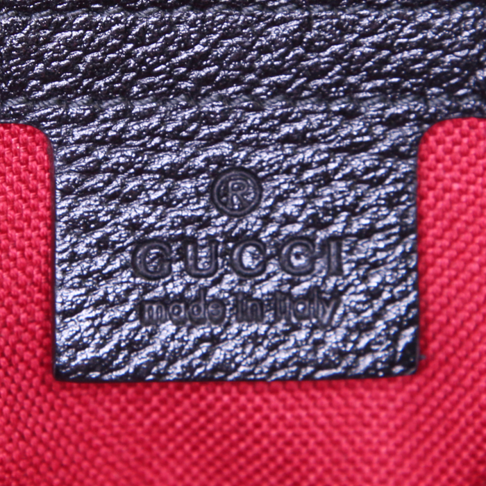 Bolso Cabás Gucci en cuero granulado negro - Detail D3