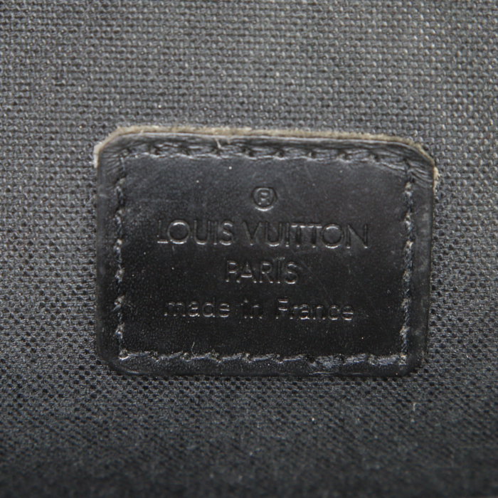 Borsa a tracolla Louis Vuitton Bobby in pelle verniciata monogram marrone - Detail D3