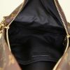 Zaino Louis Vuitton Palm Springs Backpack modello piccolo in tela monogram marrone e pelle nera - Detail D3 thumbnail