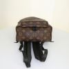 Zaino Louis Vuitton Palm Springs Backpack modello piccolo in tela monogram marrone e pelle nera - Detail D5 thumbnail