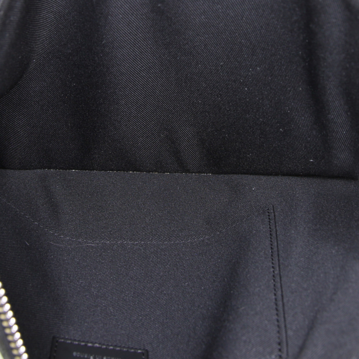 Pochette Louis Vuitton Louis Vuitton Editions Limitées in tela a scacchi nera con motivo - Detail D2