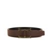 Cintura Hermès Ceinture H in pelle togo marrone - 360 thumbnail