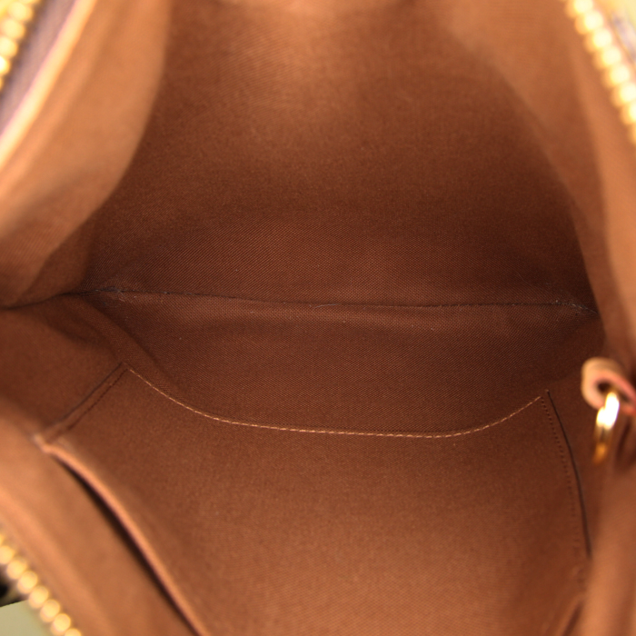 Louis Vuitton Valmy shoulder bag in brown monogram canvas and natural leather - Detail D2