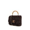 Borsa a tracolla Chanel Coco Handle in tweed nero - 00pp thumbnail
