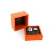 Double Hermes Chaine d'Ancre ring in silver - Detail D2 thumbnail