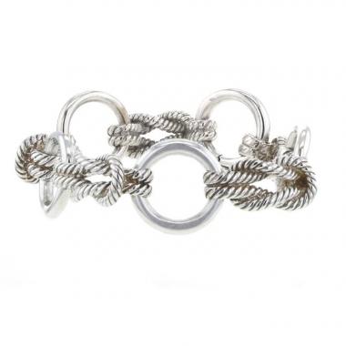 Brazalete Hermès Noeud Marin en plata
