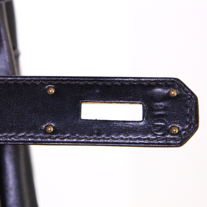 Borsa Hermes Kelly 40 cm in pelle box nera - Detail D4
