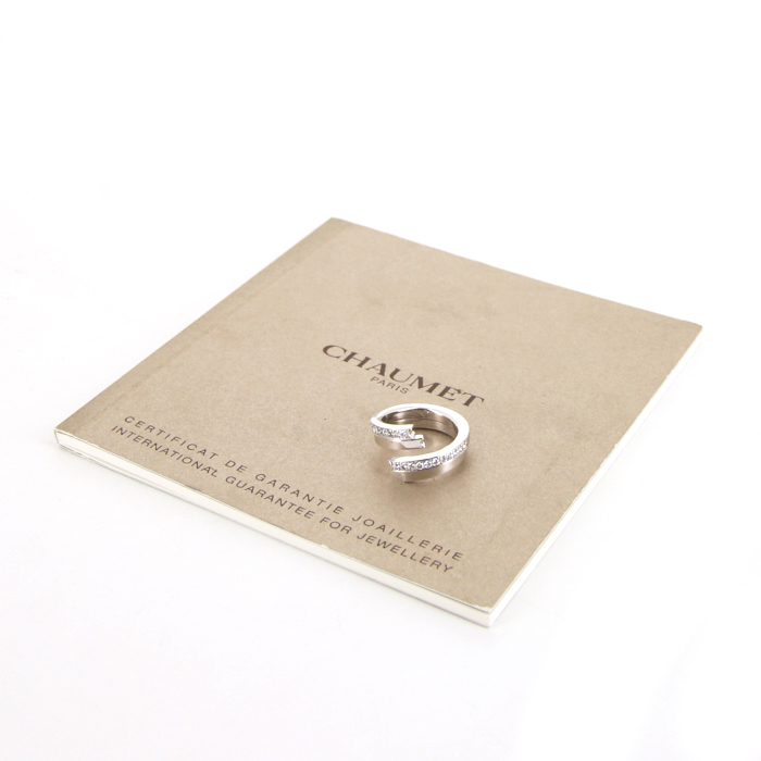 Chaumet Le Grand Frisson ring in white gold and diamonds - Detail D2