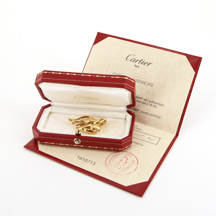 Cartier Panthère 1990's pendant in yellow gold - Detail D2