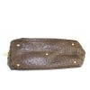 Gucci 1973 handbag in brown ostrich leather - Detail D4 thumbnail