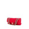 Chanel Baguette handbag in pink quilted tweed - 00pp thumbnail