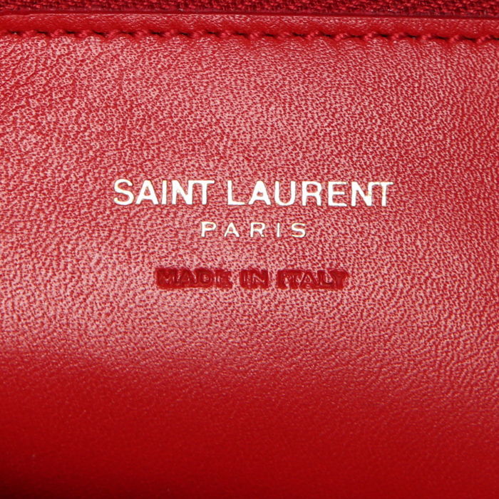 Borsa Yves Saint Laurent Chyc in pelle rossa - Detail D4