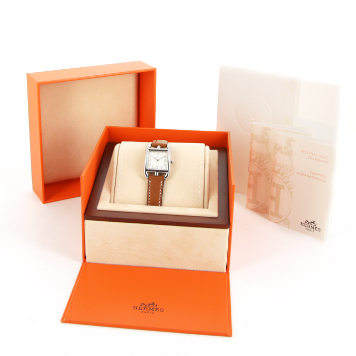 Hermes Cape Cod watch in stainless steel Ref:  CC1.210 - Detail D2