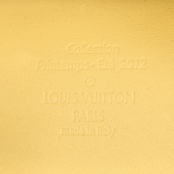 Borsa Louis Vuitton Mama Broderie in pelle gialla - Detail D3