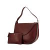 Celine shoulder bag in burgundy leather - 00pp thumbnail
