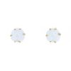 Chanel Camelia earrings in ceramic and yellow gold - 00pp thumbnail