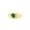Twisted Van Cleef & Arpels 1970's ring in yellow gold and chrysoprase - 00pp thumbnail