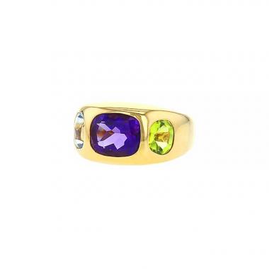 Anello Chanel Baroque in oro giallo e pietre fini Anello Chanel Baroque in oro giallo e pietre fini