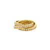 Cartier Trinity medium model ring in yellow gold and diamonds, size 52 - 00pp thumbnail