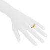 Cartier Trinity medium model ring in yellow gold and diamonds, size 52 - Detail D1 thumbnail
