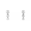 Paire de boucles d'oreilles Cartier Perruque en or blanc et diamants - 00pp thumbnail