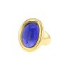 Cartier Baignoire 1990's ring in yellow gold and cordierite - 00pp thumbnail