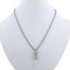 Boucheron 1980's necklace in white gold,  diamonds and rock crystal - 360 thumbnail