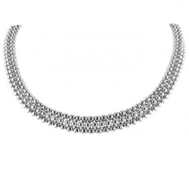 Collar ajustado Boucheron Grains de Raisins en oro blanco