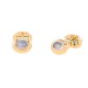 Fred pair of cufflinks in pink gold and moonstone - 00pp thumbnail