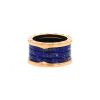 Bulgari B.Zero1 large model ring in pink gold and lapis-lazuli - 00pp thumbnail