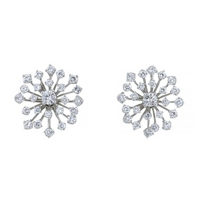 Orecchini da donna in argento Sterling 925 orecchini a bottone in argento con di