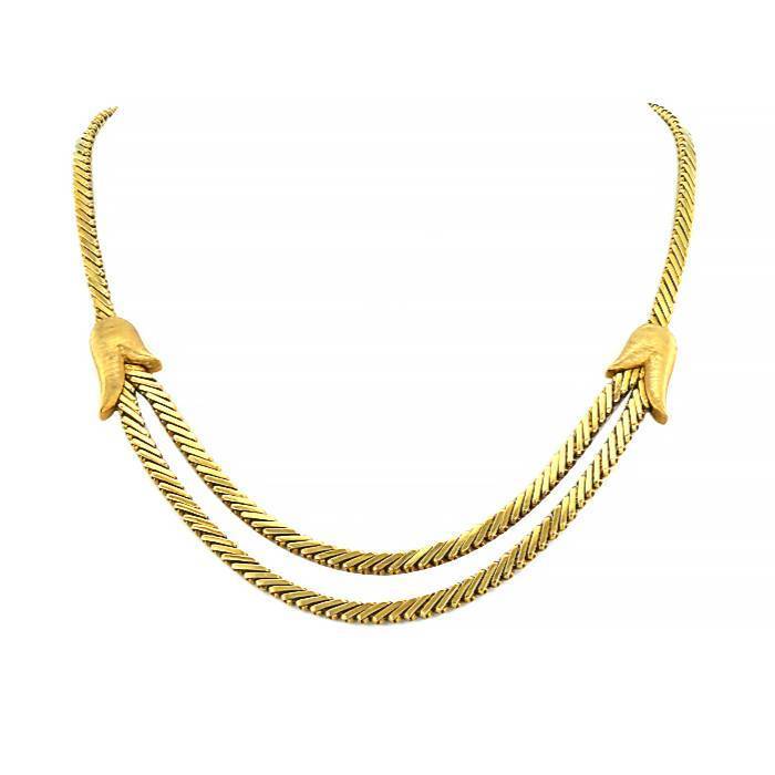 Collier souple Vintage en or jaune