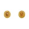 Vintage end of the 19th Century earrings in yellow gold and citrine - 00pp thumbnail