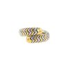 Bulgari Spiga ring in yellow gold and stainless steel - 00pp thumbnail