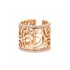 Poiray Coeur Fil large model ring in pink gold and diamonds - 00pp thumbnail